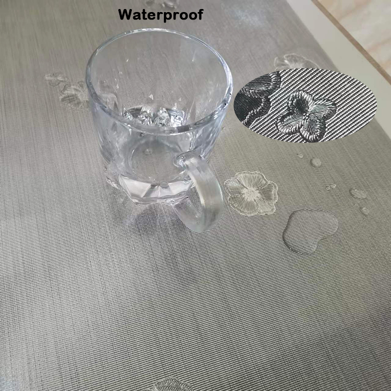 Waterproof Heat Resistant PVC Placemats for Kitchen Table in White Black Brown Silver