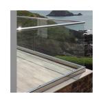 CCC Laminated Railing Glass Aluminium Framed Glass Handrail For Balcony