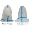 Buy cheap 55gsm-70gsm EN14126 Type 5 6 Disposable Coveralls With Heat Seal Seam Tape from wholesalers