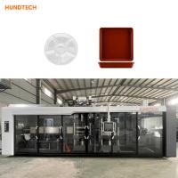 Buy cheap PP 3 Stations Tray Forming Machine Vacuum Thermoforming System product