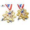 Buy cheap 65*4MM Badminton Sports Cut Out Medals With Ribbon from wholesalers
