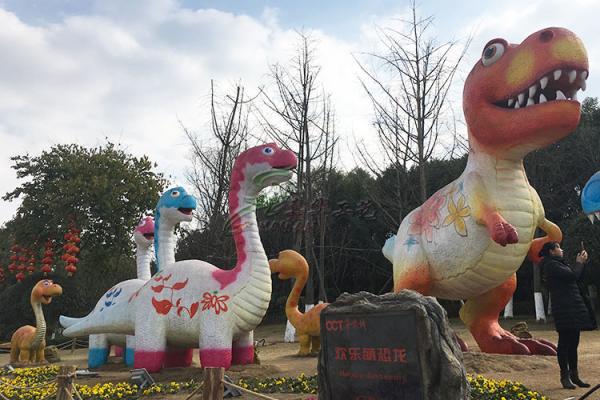 Quality Kids Like Handmade Park Fiberglass Dinosaur Models For Indoor And Outdoor for sale