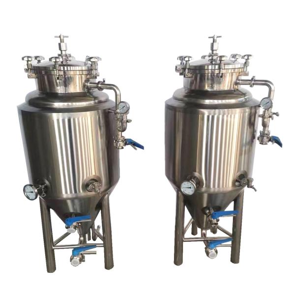 50L Stainless Steel 304/316 GHO Mini Beer Fermenter with Side Manhole Brewing