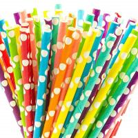 Buy cheap Disposable Graduation Paper Straws Juice Milkshake Smoothie Paper Straws product