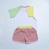 Buy cheap Organic Cotton Unisex Child Street Wear Color Block Biker Short Set from wholesalers
