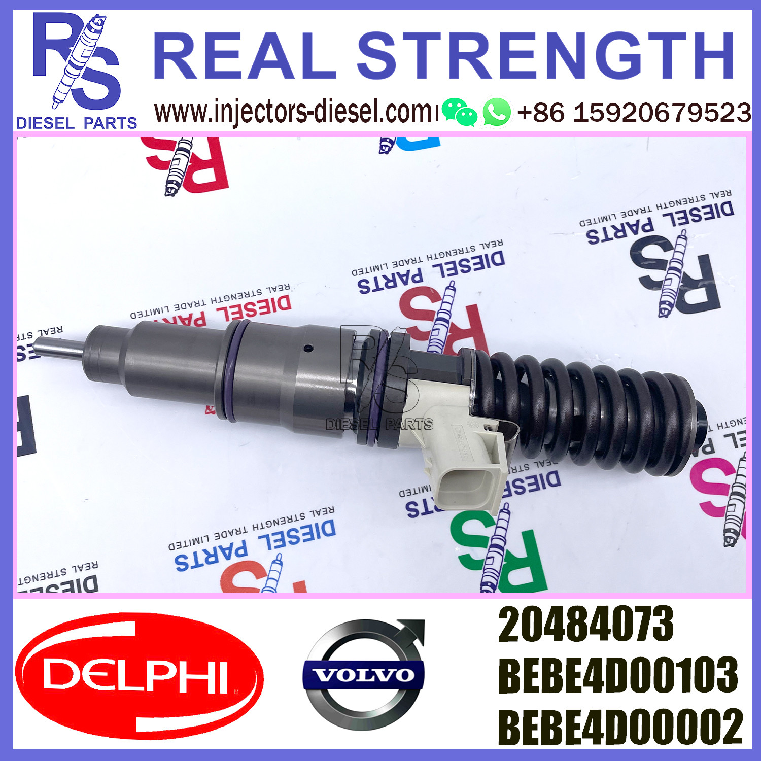 E3.18 20484073 DELPHI Fuel Injector BEBE4D00103 BEBE4D00002 For V-O-L-V FH12 TRUCK