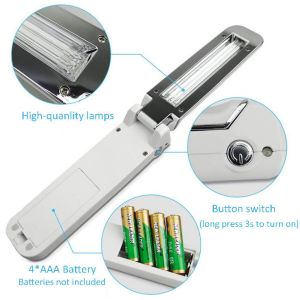 Buy cheap Handheld Portable Ultraviolet Disinfection Lamp 4XAAA Battery Operated product