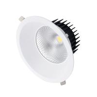 Buy cheap Residential 30W 20W 40w Round COB Anti Glare LED Downlight 4000K 2700k product