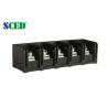 Buy cheap 11mm Pitch Black 20A Barrier Power Terminal Blocks With 2-12 Poles Brass PBT from wholesalers