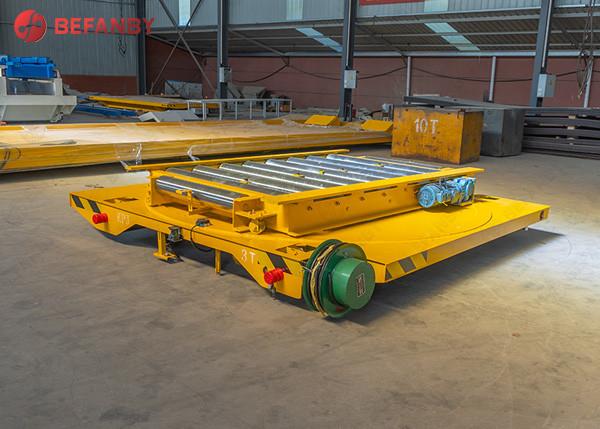 Buy cheap 50t Cable Drum Electric Rail Turntable Transfer Carts from wholesalers