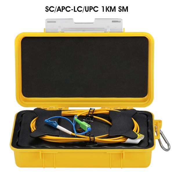Buy cheap SC/APC-LC/UPC 2km Fiber Optic OTDR Launch Cable Box 1310/1550nm Fiber Rings from wholesalers