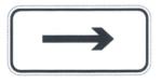 Low Cost Rectangular Shaped Sign Outdoor Direction Sign White and Black Traffic