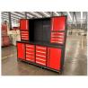 Buy cheap 1.0-1.5mm Thickness Heavy Duty Red Stainless Steel Workbench Tool Cabinets for Workshop from wholesalers