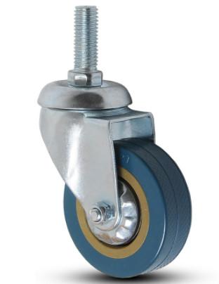 Buy cheap trolley wheel grey rubber swivel castors 3 inch from wholesalers