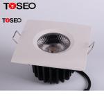 Dimmable Fire Rated DownLights , Black Square LED Ceiling Lights