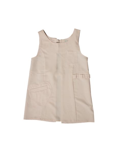 Buy cheap Polyester 80 Cotton 20 Bib Apron Chef Uniform Pink With Princess Seam from wholesalers