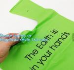 Factory supply 100% biodegradable t-shirt garbage bag,corn starch plastic