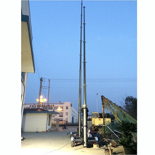 Buy cheap 10m locking pneumatic telescopic mast 70kg payloads-mobile telecom mast tower-telescoping mast-radio antenna masts from wholesalers