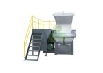 Waste PP / PVC Single Shaft Shredder Machine With 20pcs Blades Compact Design
