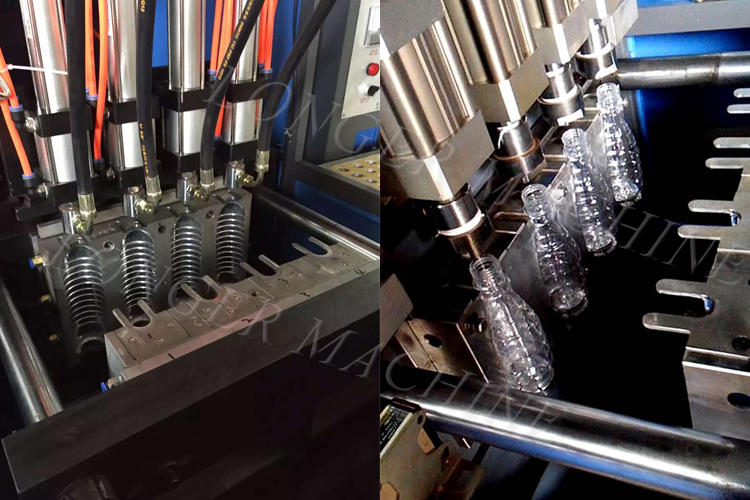 Semi-Automatic Pet Bottle Blow Moulding Machine with 4-Cavity Production Efficiency