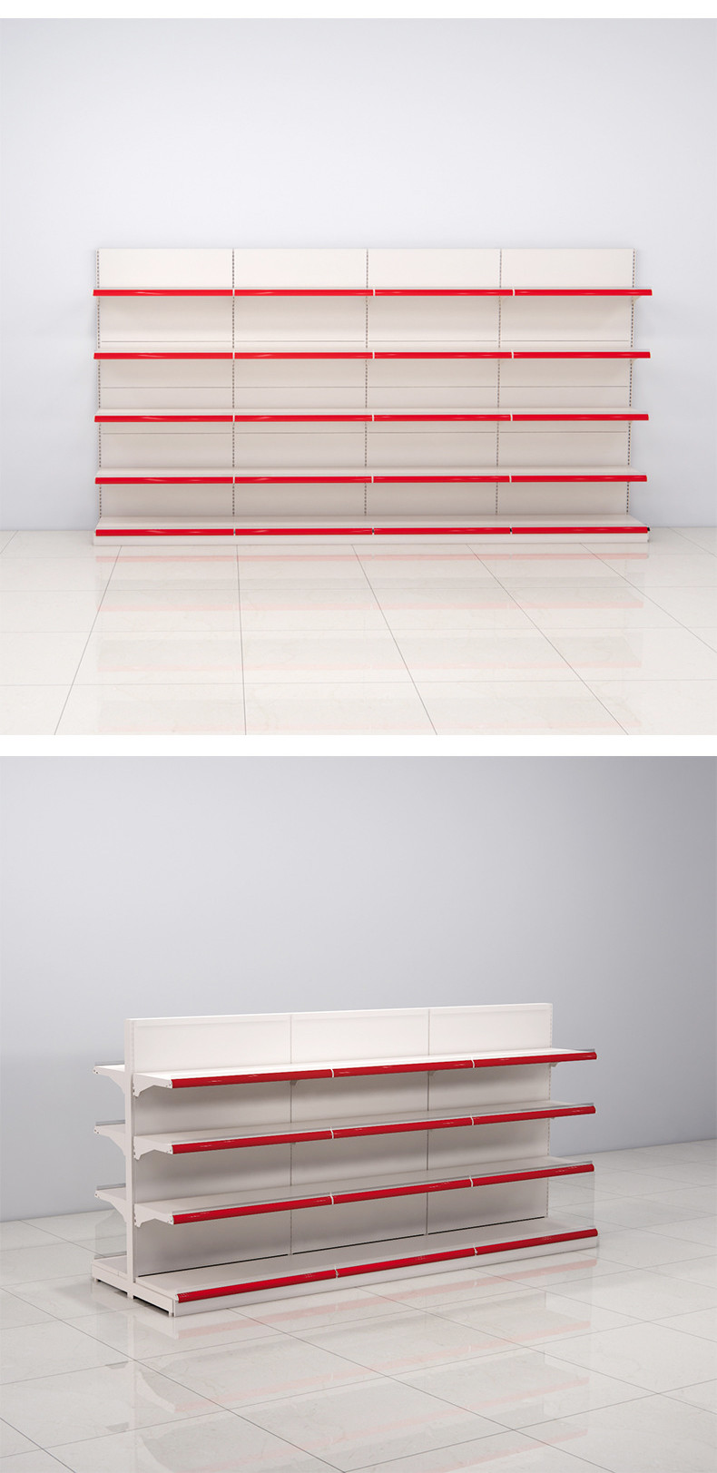 Durable Supermarket Display Shelf For Various Display Needs