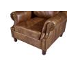 Buy cheap Retro Style High Back Leather Armchair Super Comfortable Foam Strong Solidwood Frame from wholesalers