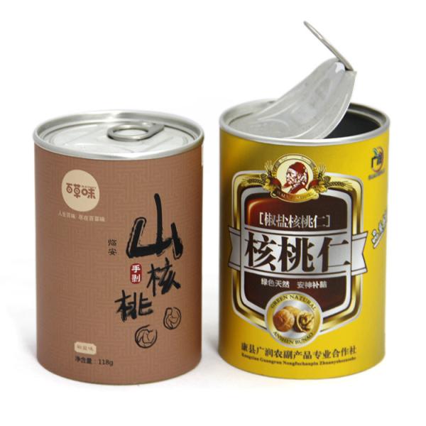 Buy cheap Food Grade Cylinder Paper Composite Cans for Nuts / Milk Powder / Coffee Bean from wholesalers