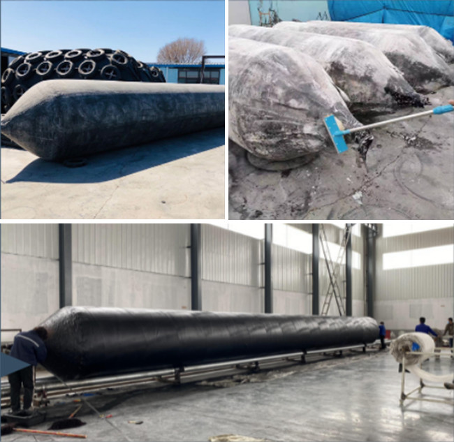 Durable Marine Inflatable Rubber Airbag Ship Launching / Docking