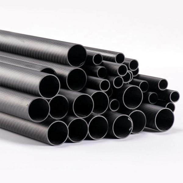 Buy cheap High Strength Woven Finish Carbon Fiber Tube Roll Wrapped Twill Pattern from wholesalers