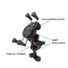 Buy cheap 5V 2.5A Handlebar X Claw Motorcycle Phone Mount Stand Black Color from wholesalers