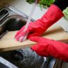 Buy cheap Excellent Grip Rubber Dishwashing Gloves , Flock Lined Rubber Gloves Waterproof from wholesalers