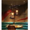 Buy cheap Retro Industrial Wind Wheel Chandelier Bar Table Coffee Restaurant Lantern Chandelier(WH-VP-208) from wholesalers