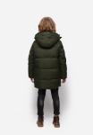 Bilemi Kids Thick Hooded Olive Solid Teenage Winter Jacket Winter Boys Down Coat