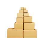 Custom Size Eco-friendly Kraft Corrugated Paper Carton Box For Goods Shipping