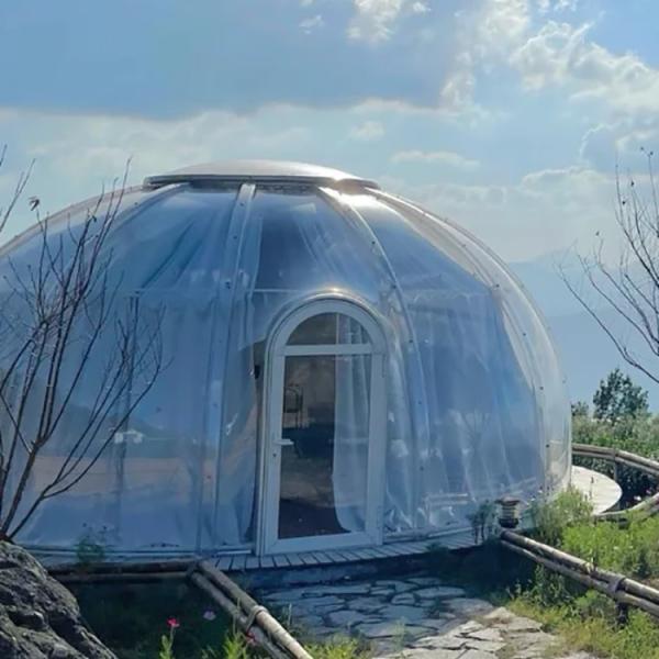 Buy cheap Waterproof 6m Geodesic Dome Luxury Crystal Transparent Dome House from wholesalers