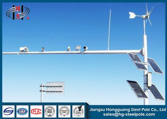 Buy cheap Solar / Wind Power Traffic CCTV Camera Pole Hot Roll Steel Q235 from wholesalers