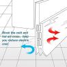 Buy cheap 10-Year Service Life Under Door Draft Stopper Windproof Door Sweep Weather Stripping from wholesalers