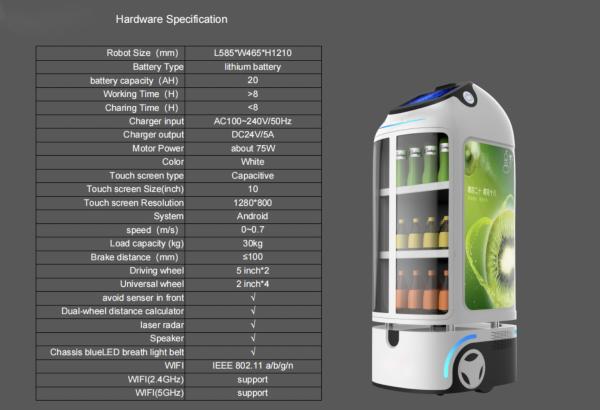 Buy cheap Automatic Charging Humanoid AI Hotel Delivery Robot Room Service Visible Bins from wholesalers