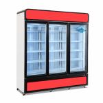 New commercial vertical ice cream display upright deep freezer frozen food