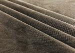 240GSM Microfiber Velvet Fabric 100% Polyester Burnt Out Wavy Grain Olive Brown