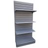 Buy cheap store shelves black shelving display gondola rack from wholesalers
