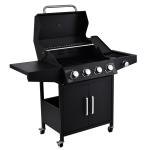 Backyard BBQ Smokeless Portable Outdoor BBQ Gas Grill Smoker with Temperature