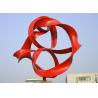 Buy cheap Red Painted Metal Sphere Sculpture , Decorative Metal Sculptures Large from wholesalers
