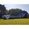 Buy cheap Outdoor PVC Tarpaulin 0.55mm Inflatable Water Slide With Airblower from wholesalers
