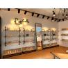 Buy cheap Grainy Wooden Shoe Display Shelves Wall Hanging Shoe Rack Various Colors from wholesalers