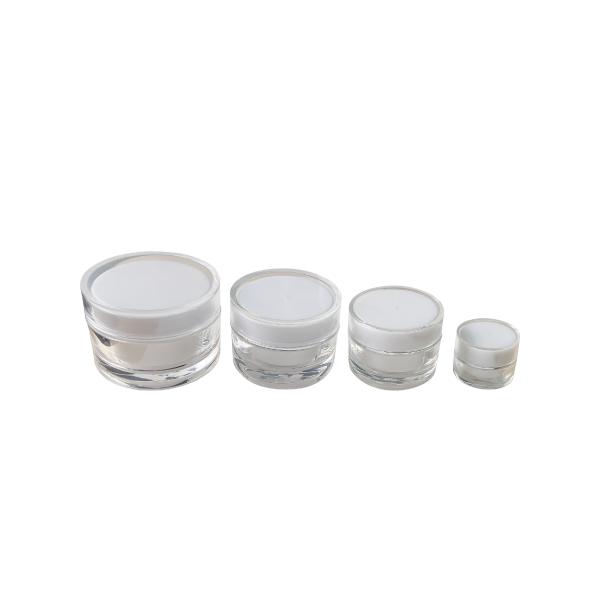 Buy cheap 10g 20g 30g 50g Luxury Eye Cream And Essence Jar Transparent Acrylic For Cosmetic Packaging from wholesalers