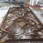 rose gold color metal stainless steel 3D panels for wall cladding china supplier
