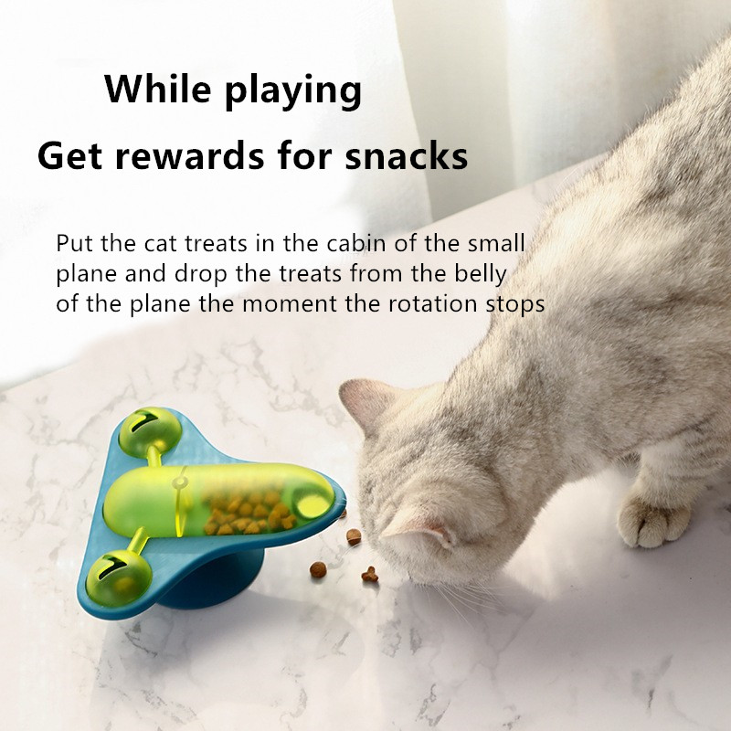 Spin Plane Cat Toy Amazon Tickle Cat Toy Vertigo Small Plane Leak Food Cat Toy