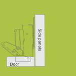 China OEM 175° cabinet door hinge 35mm cup inset type
