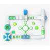 Buy cheap Green 28x20m Infaltable Water Park Obstacle Course Jumping Castle from wholesalers
